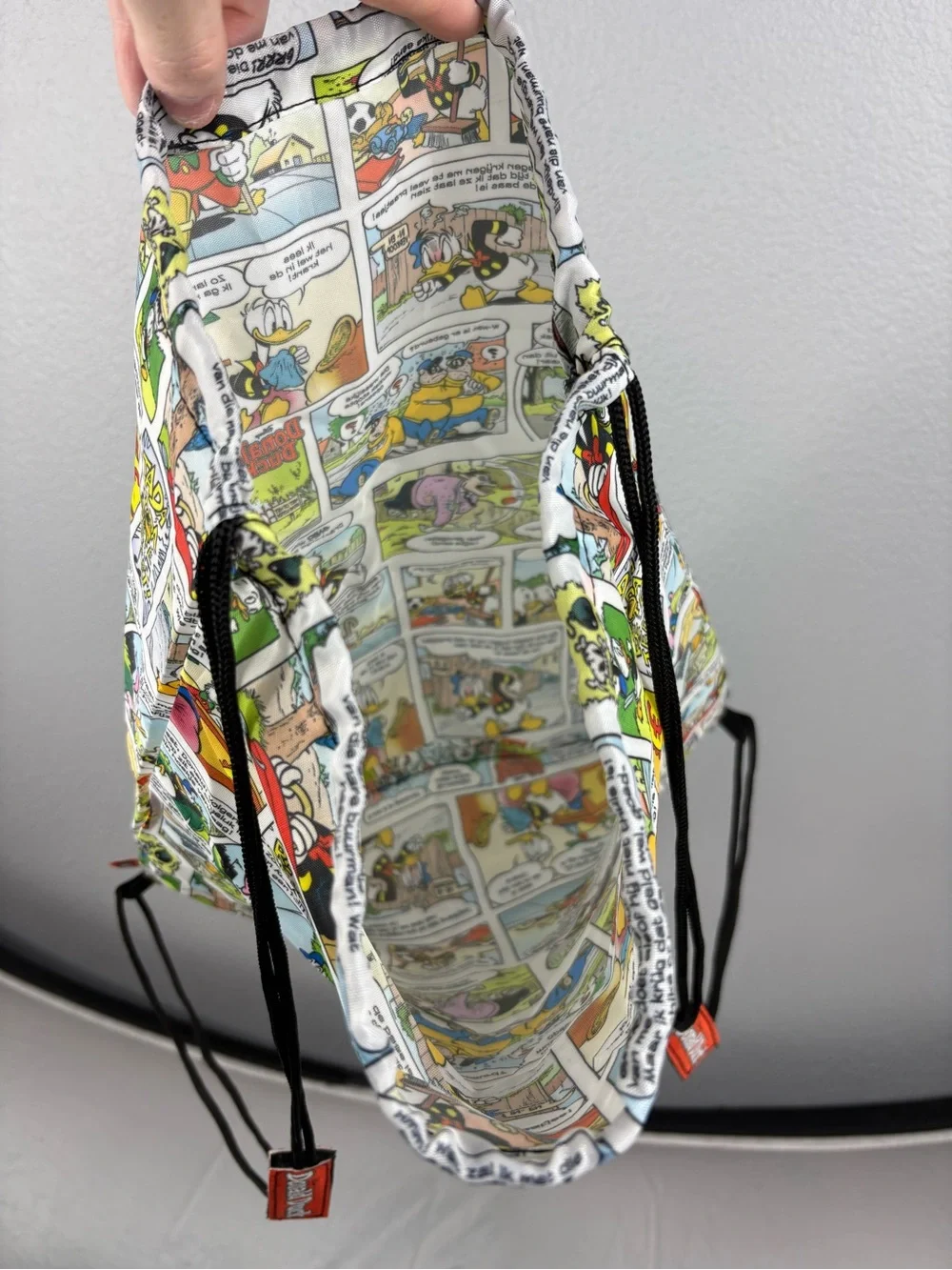 Donald Duck Retro Cartoons Drawstring Backpack - Picture 6 of 7